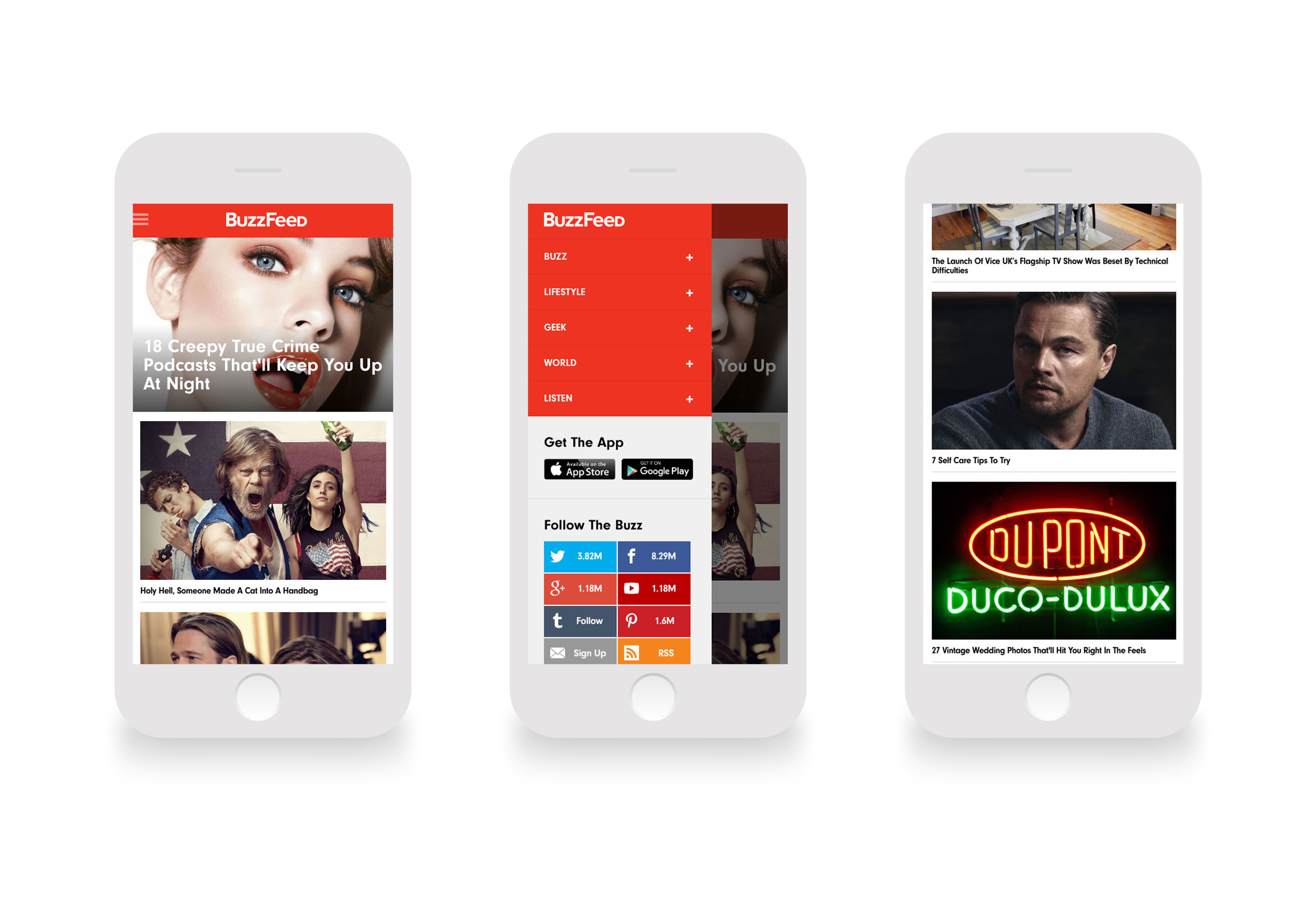 Buzzfeed Redesign and Rebrand by Titus Klein