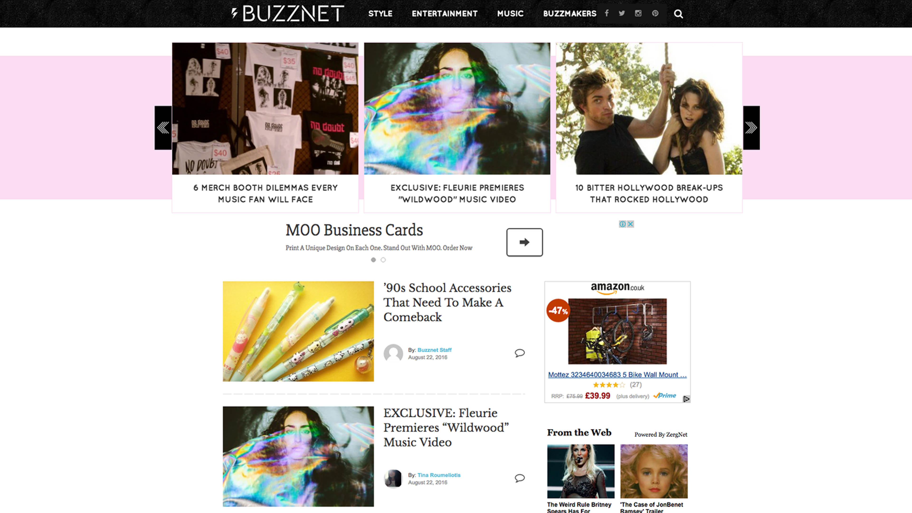 BuzzNet Website Redesign by Titus Klein