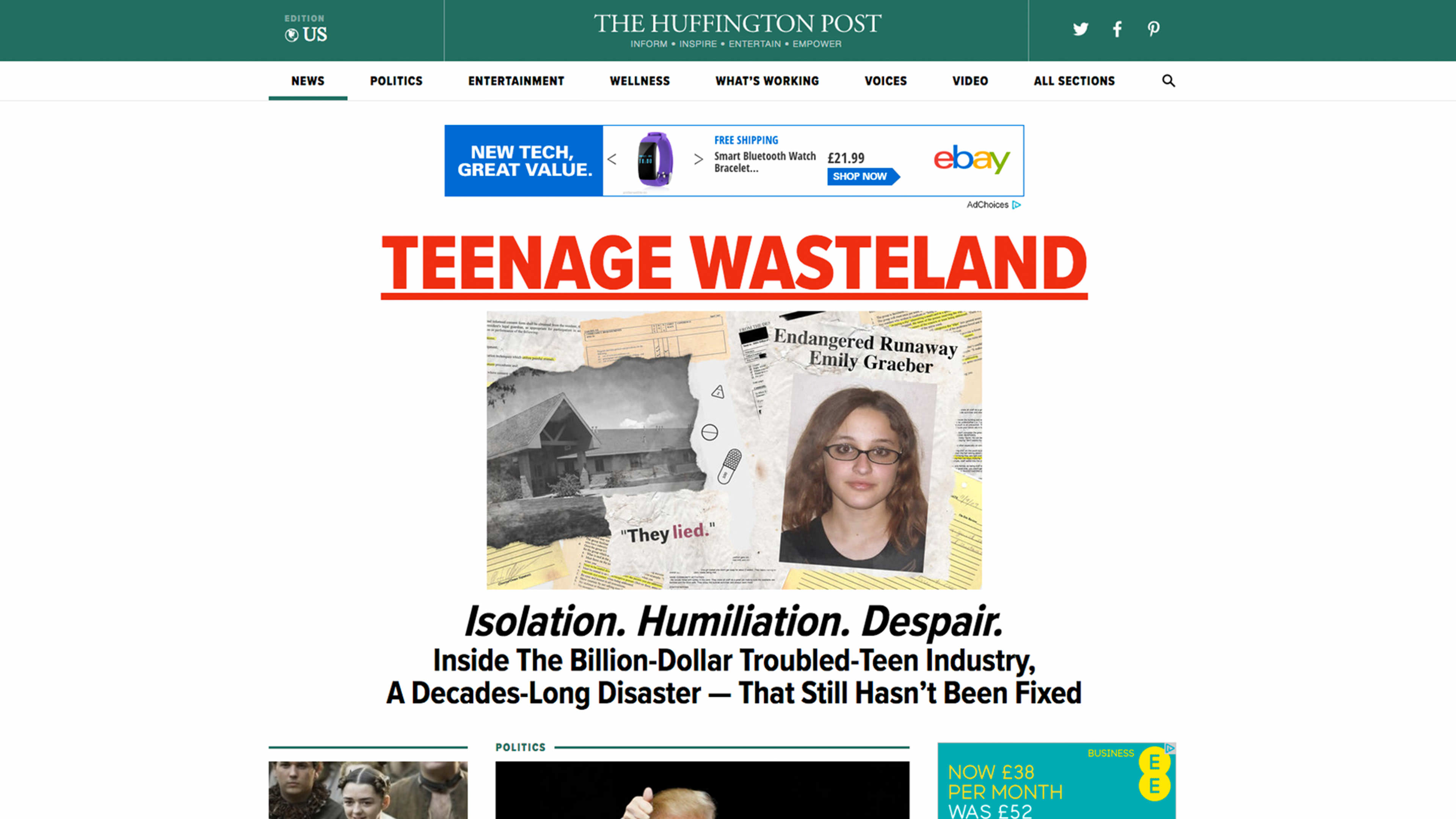 Huffington Post Redesign by Titus Klein