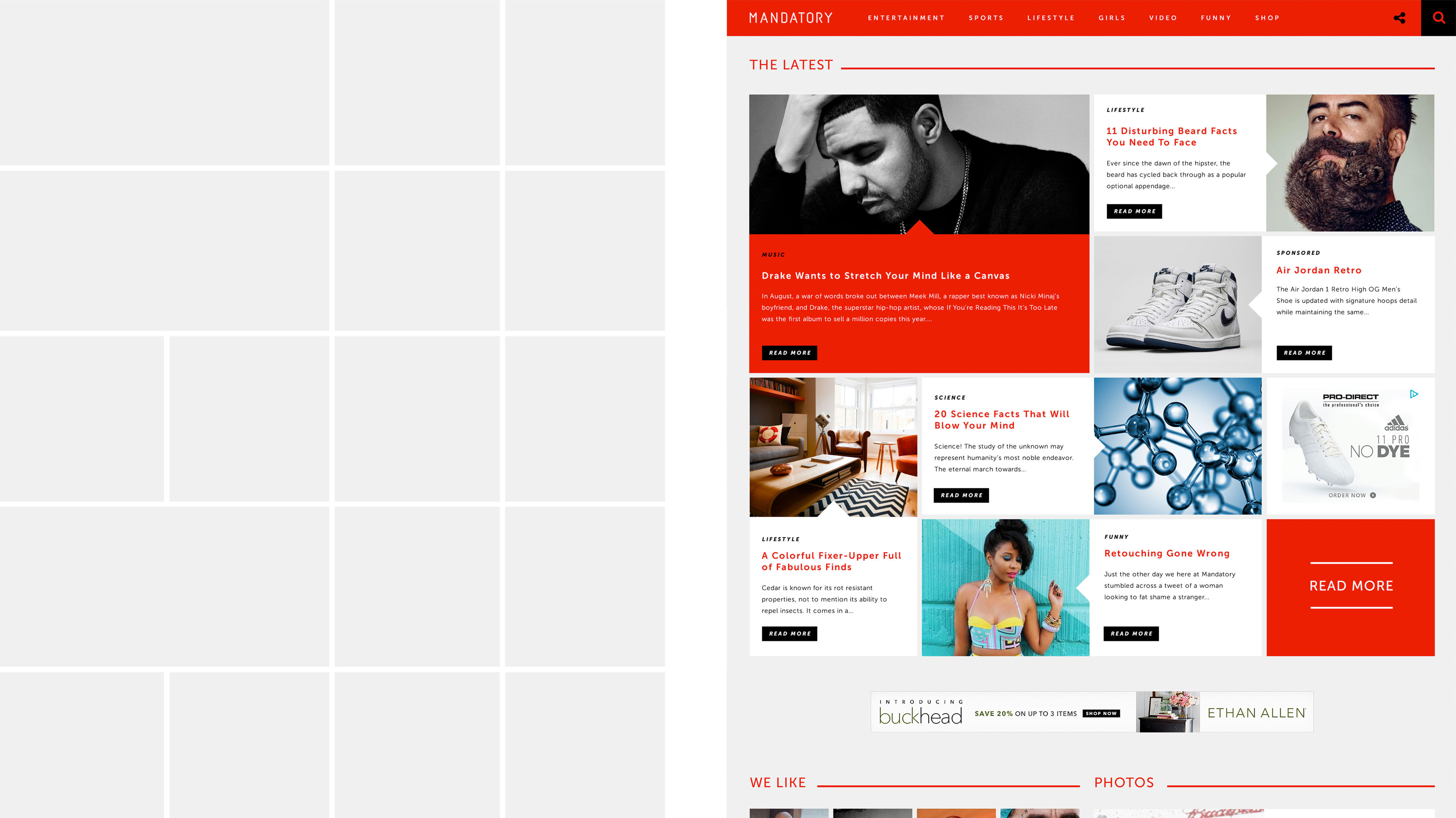 Mandatory website redesign by Titus Klein
