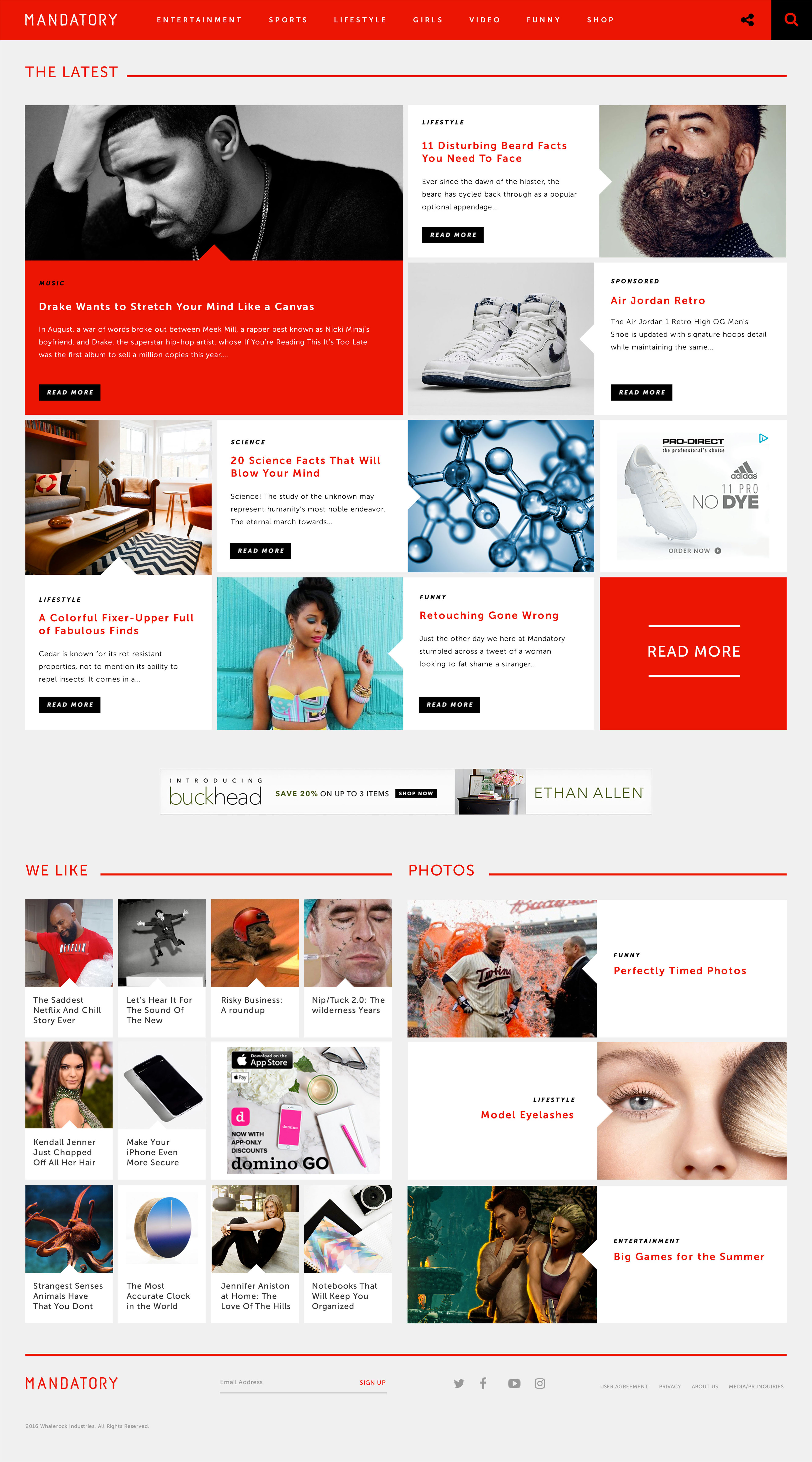 Mandatory website redesign by Titus Klein