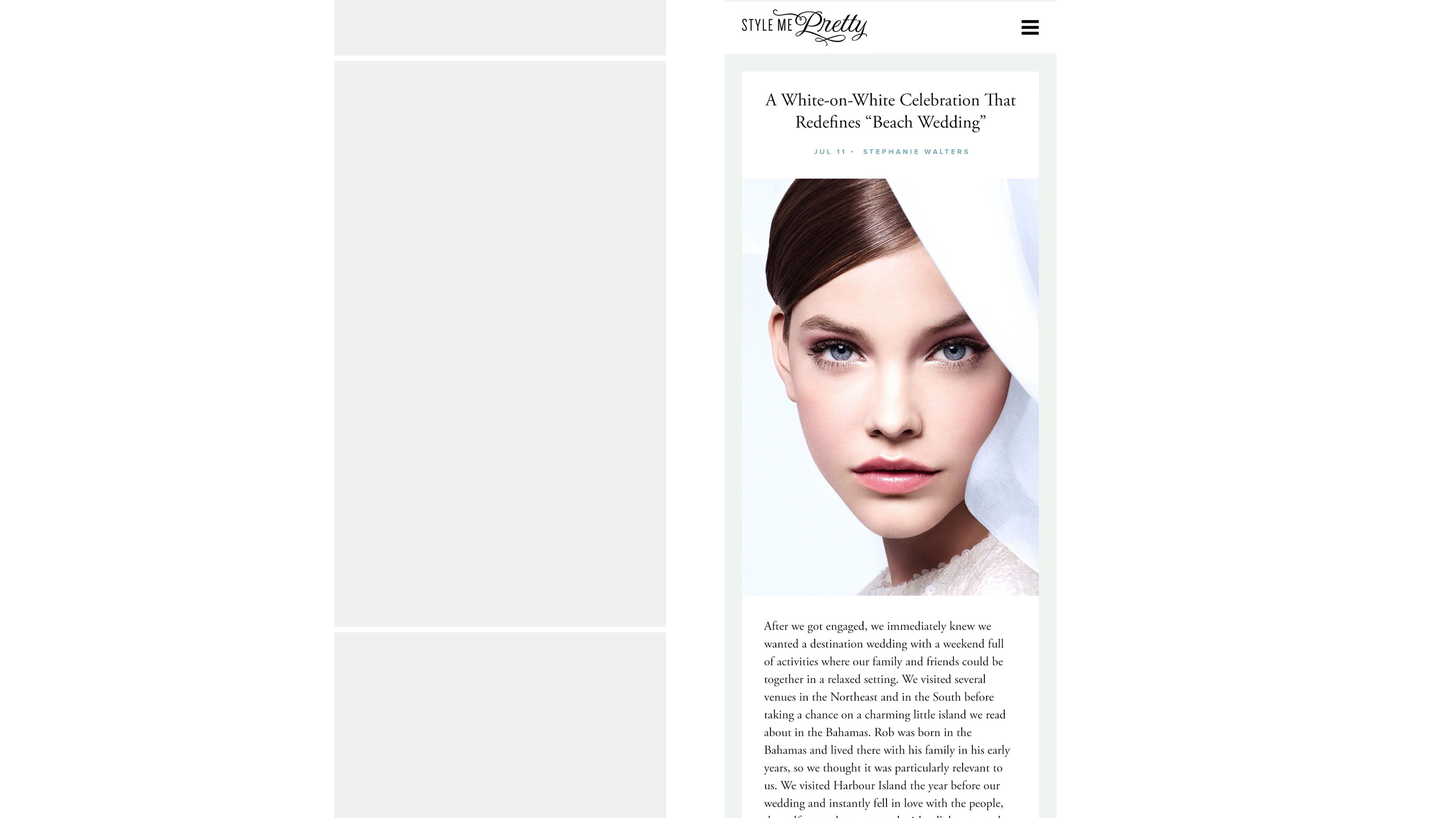 Style Me Pretty Redesign by Titus Klein