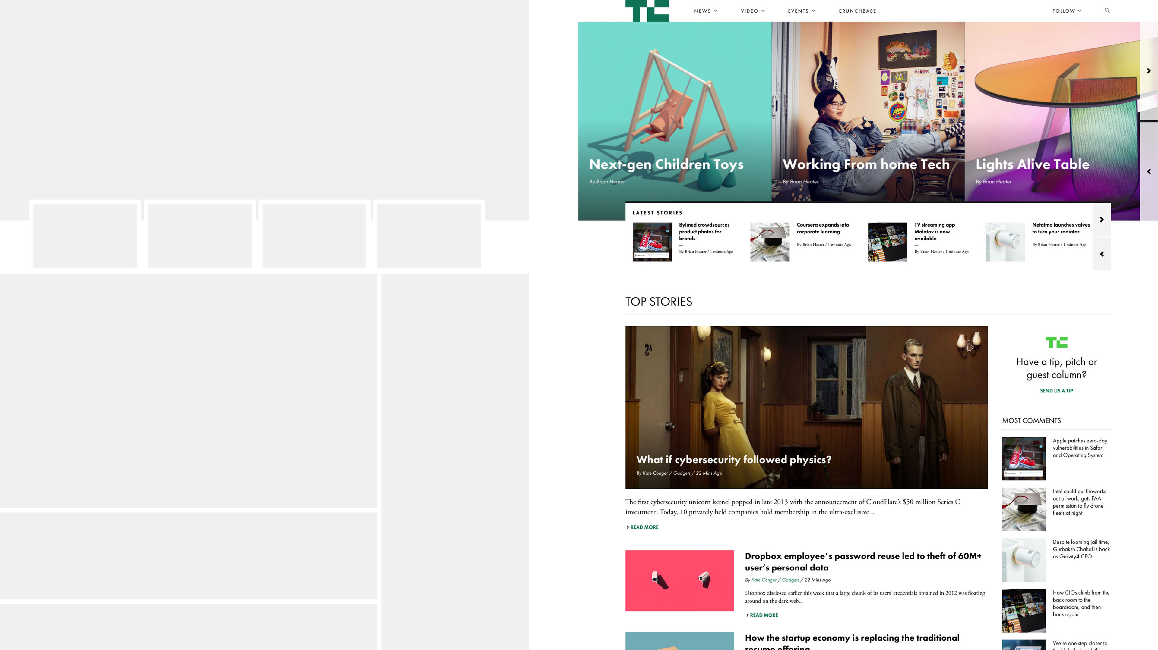 Techcrunch Rebrand & Redesign By Titus Klein