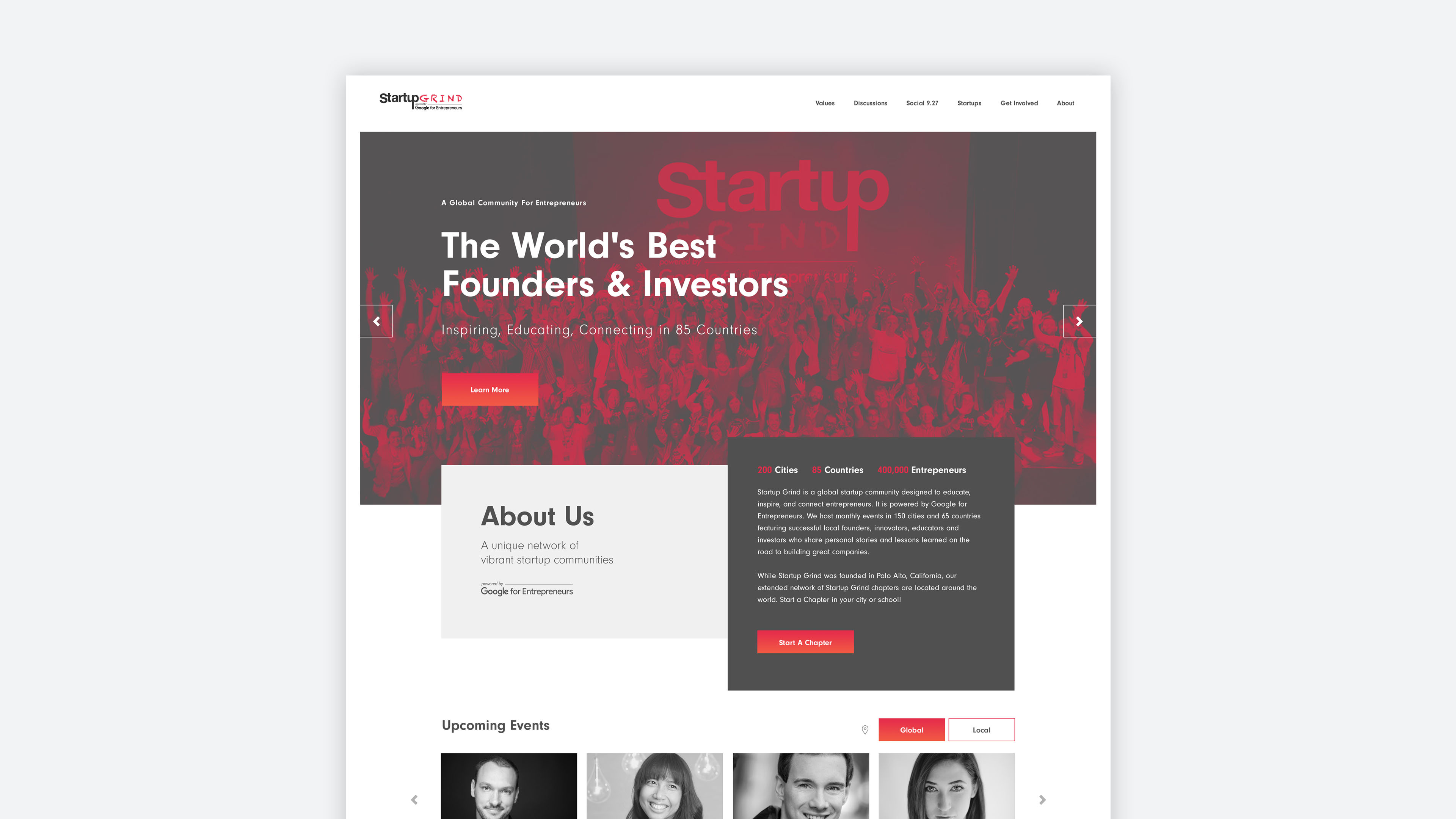 Startup Grind Redesign and Rebrand by Titus Klein