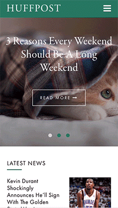 Huffington Post Redesign by Titus Klein